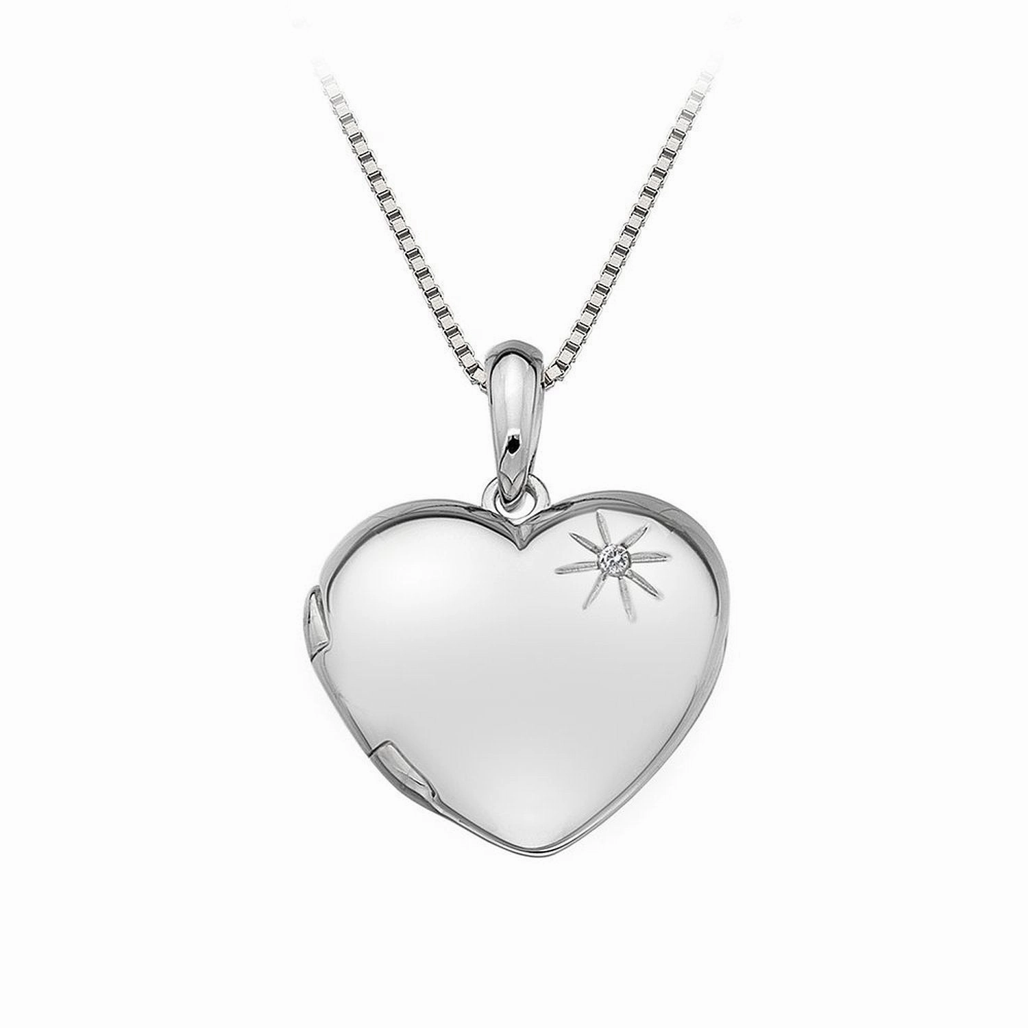 Hot Diamonds Memoirs Sterling Silver Heart Locket