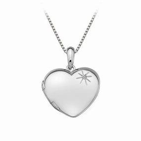 Hot Diamonds Memoirs Sterling Silver Heart Locket