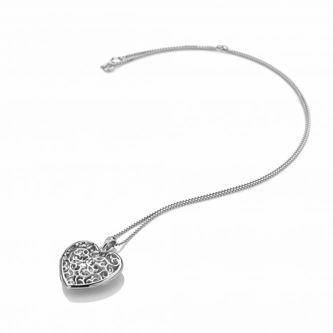 Hot Diamonds Memories Sterling Silver Embracing Heart Locket D