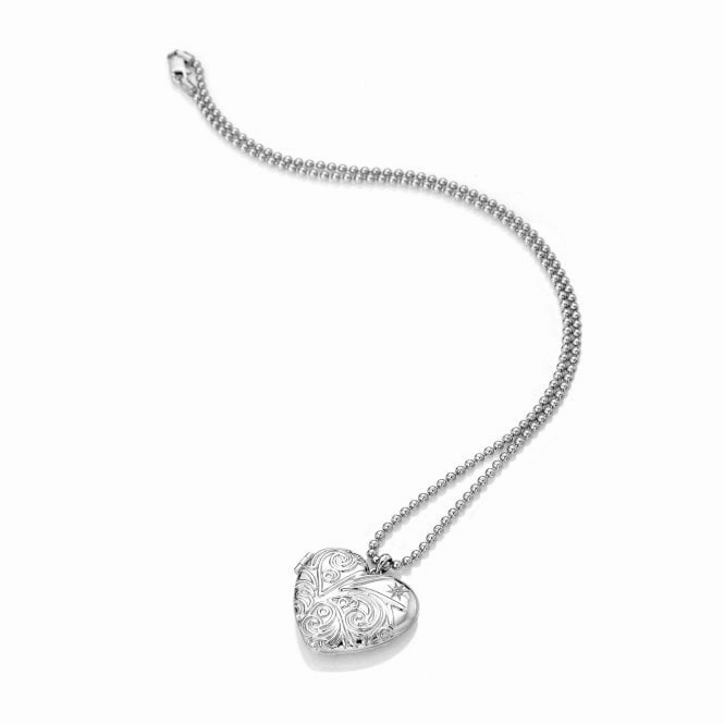 Hot Diamonds Memories Sterling Silver Engraved Heart Locket
