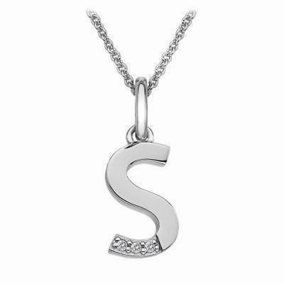 Hot Diamonds Micro 'S' Sterling Silver Necklace
