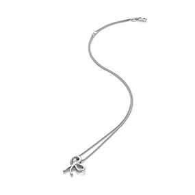 Hot Diamonds Much Loved Sterling Silver Ribbon Pendant