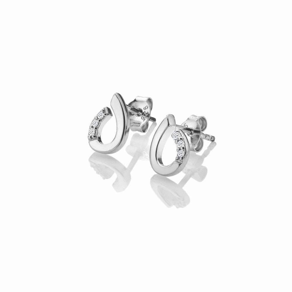 Hot Diamonds Much Loved Sterling Silver Teardrop Stud Earrings