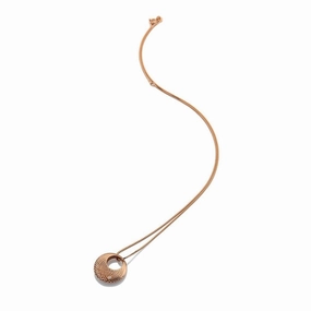 Hot Diamonds Quest Rose Gold Plated Filigree Circle Pendant