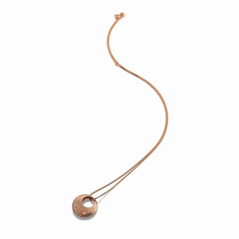 Hot Diamonds Quest Rose Gold Plated Filigree Circle Pendant