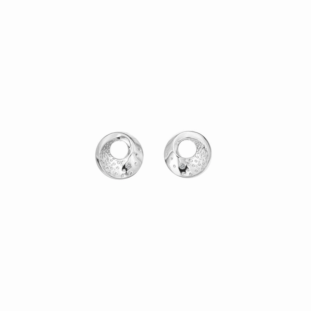 Hot Diamonds Quest Sterling Silver Circle Stud Earrings