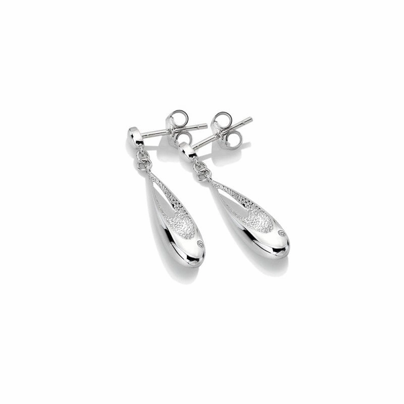 Hot Diamonds Quest Sterling Silver Drop Earrings