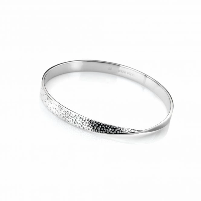 Hot Diamonds Quest Twist Sterling Silver Bangle