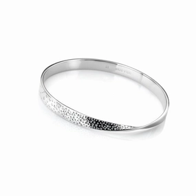 Hot Diamonds Quest Twist Sterling Silver Bangle