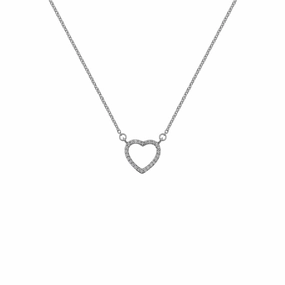 Hot Diamonds Ripple 9ct White Gold Necklace