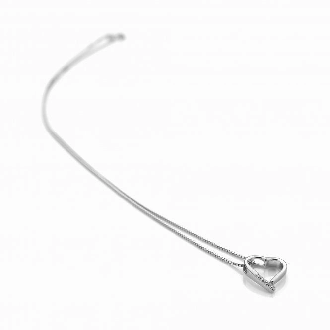 Hot Diamonds Romantic Sterling Silver Heart Necklace
