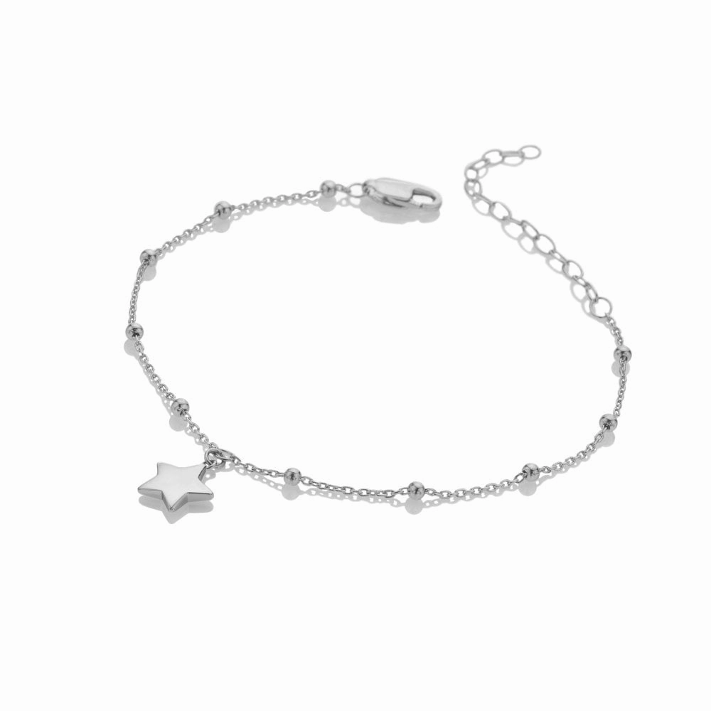 Hot Diamonds Silver Whisper Sterling Silver 40th Birthday Bracelet