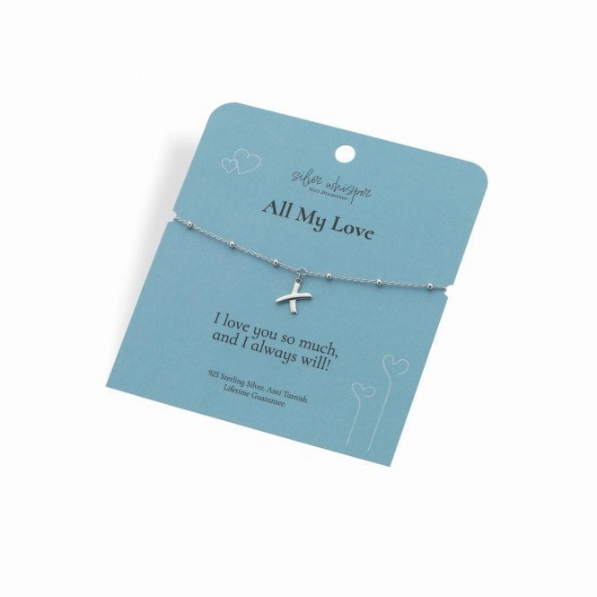 Hot Diamonds Silver Whisper Sterling Silver All My Love Bracelet