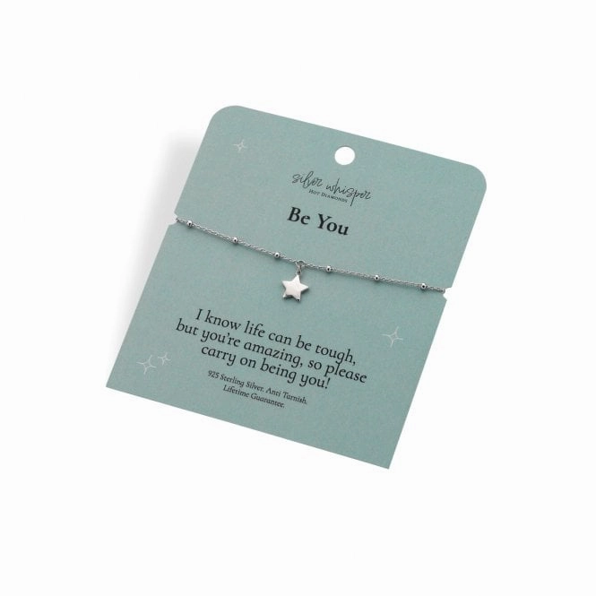 Hot Diamonds Silver Whisper Sterling Silver Be You Bracelet