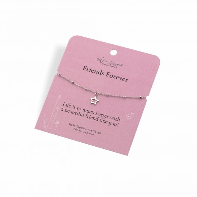 Hot Diamonds Silver Whisper Sterling Silver Friends Forever Bracelet