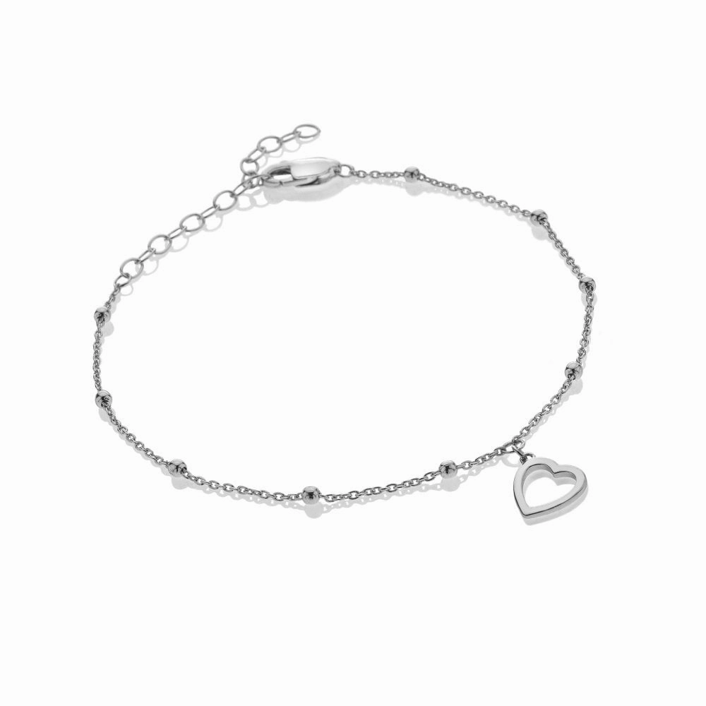 Hot Diamonds Silver Whisper Sterling Silver I Love You Bracelet