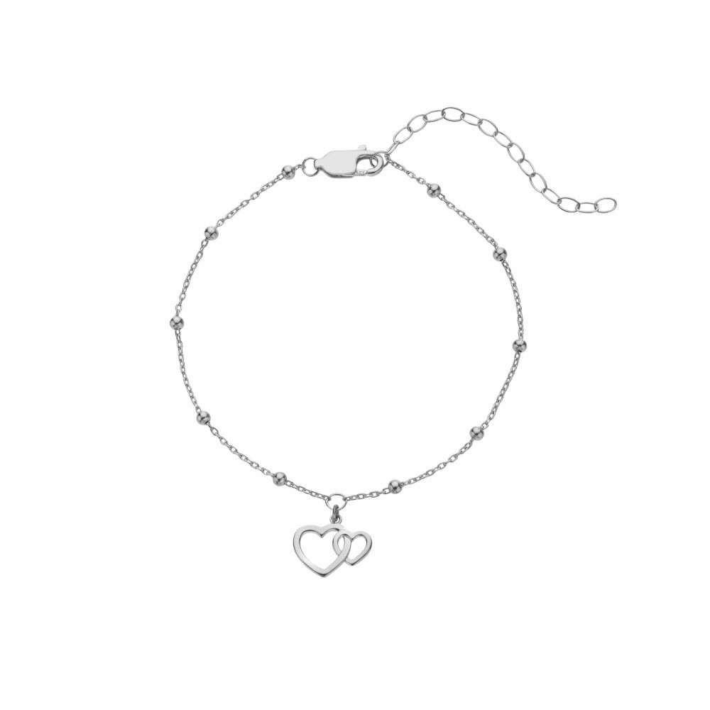 Hot Diamonds Silver Whisper Sterling Silver Sister Bracelet