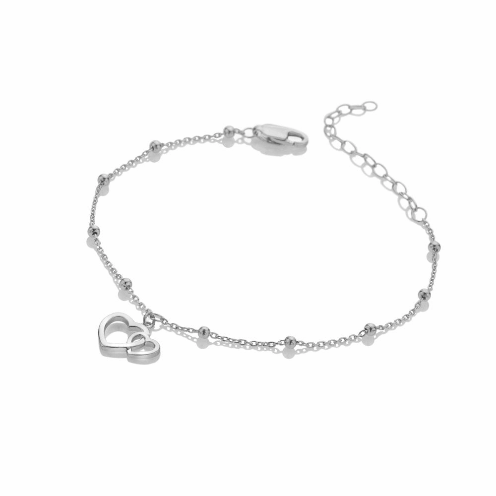 Hot Diamonds Silver Whisper Sterling Silver Sister Bracelet