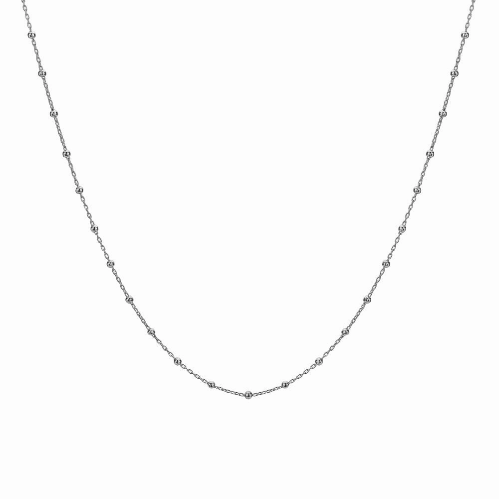 Hot Diamonds Sterling Silver Bead Chain Necklace