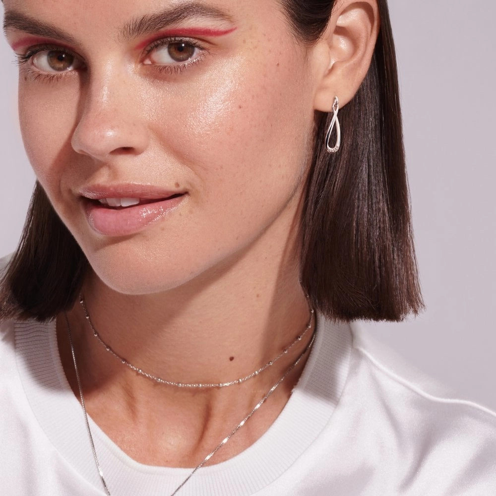 Hot Diamonds Sterling Silver Bead Chain Necklace