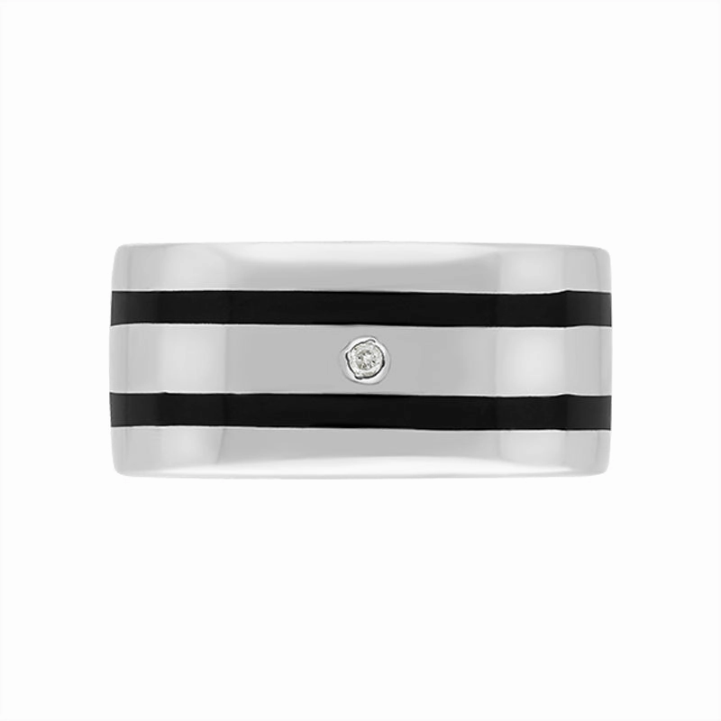 Hot Diamonds Sterling Silver Double Stripe Ring D