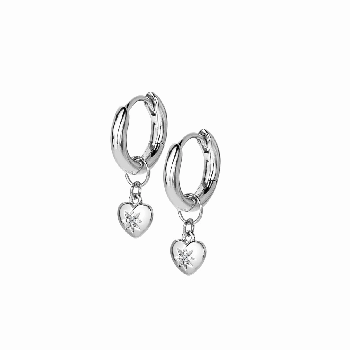 Hot Diamonds Sterling Silver Heart Earrings