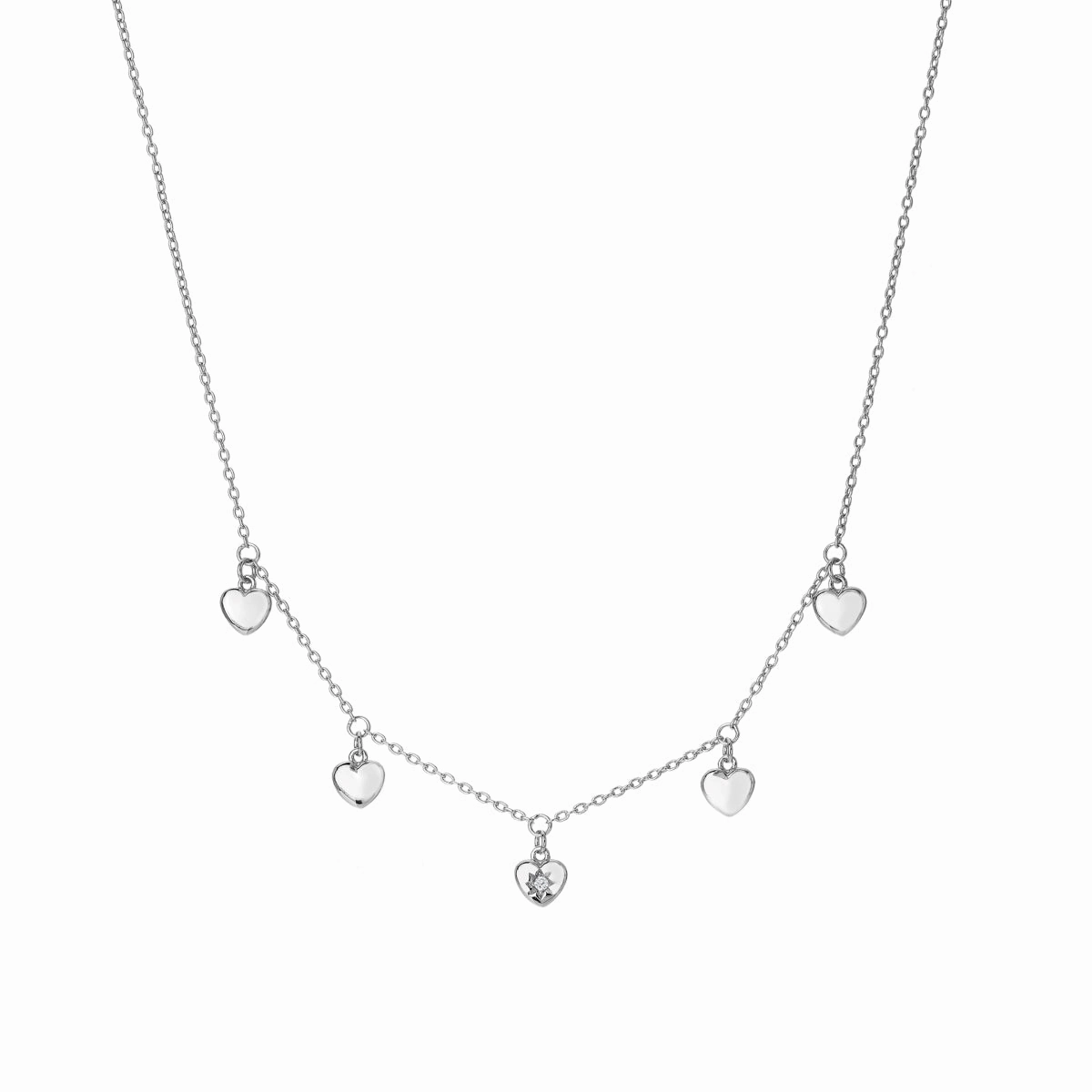 Hot Diamonds Sterling Silver Heart Necklace