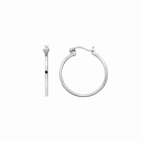 Hot Diamonds Sterling Silver Hoop Earrings