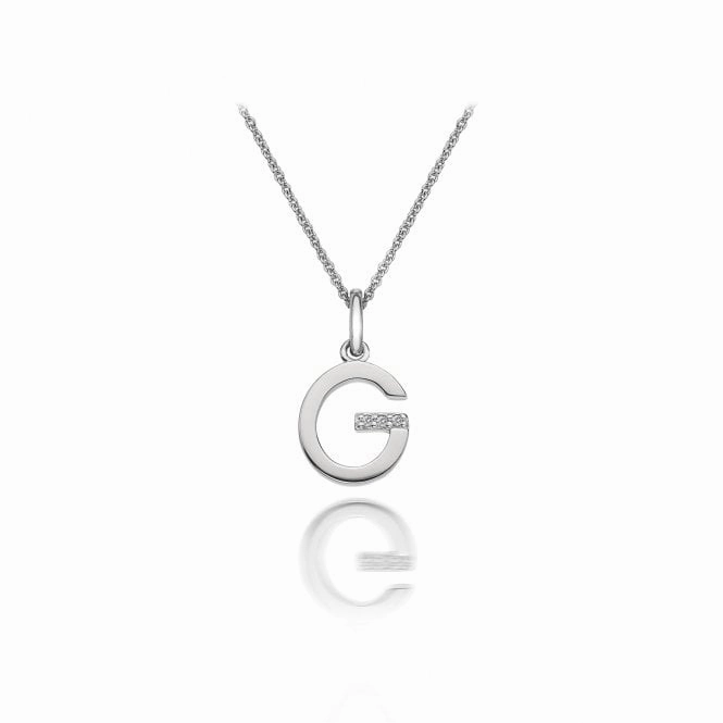 Hot Diamonds Sterling Silver Micro 'G' Necklace