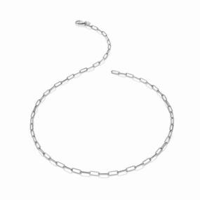 Hot Diamonds Sterling Silver Paperclip Chain Necklace
