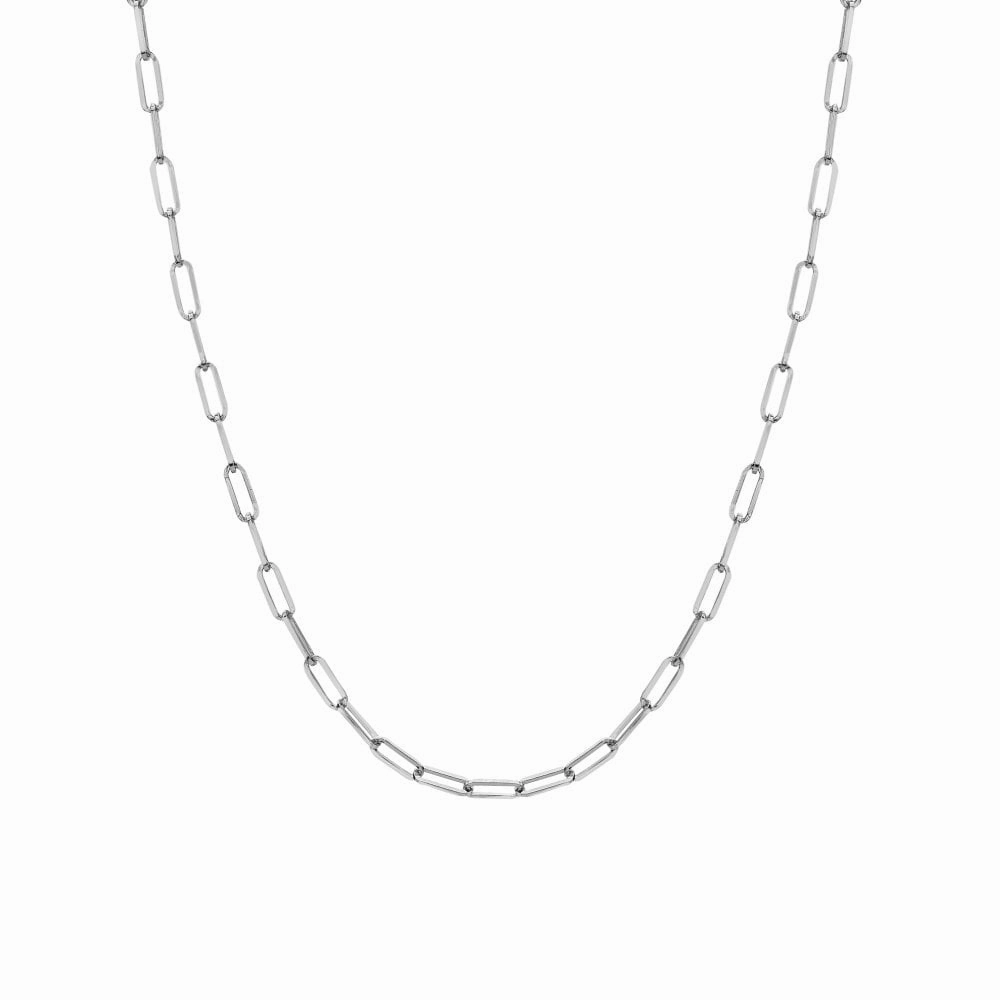 Hot Diamonds Sterling Silver Paperclip Chain Necklace