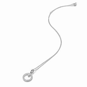Hot Diamonds Sterling Silver White Topaz Orbit Necklace
