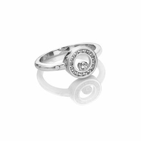 Hot Diamonds Sterling Silver White Topaz Orbit Ring