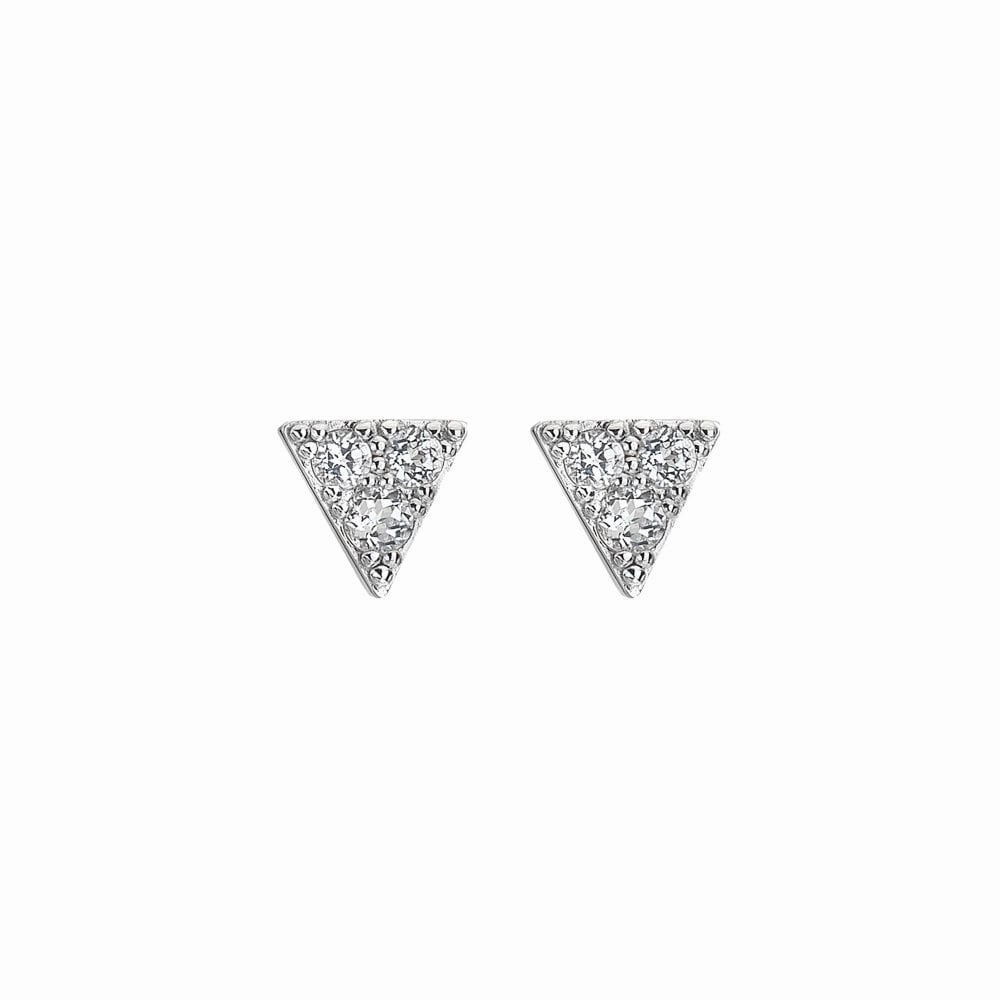 Hot Diamonds Sterling Silver White Topaz Stellar Earrings