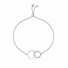 Hot Diamonds Striking Circle Sterling Silver Bracelet
