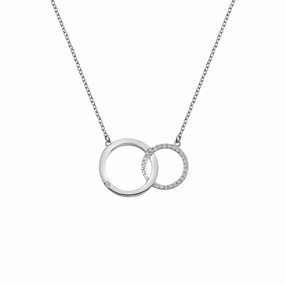 Hot Diamonds Striking Interlocking Circle Necklace