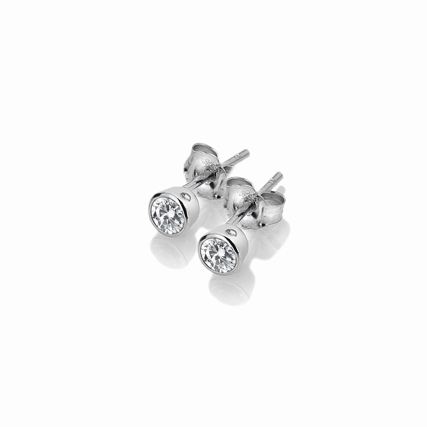 Hot Diamonds Tender Sterling Silver White Topaz Stud Earrings