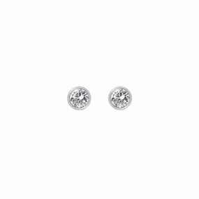 Hot Diamonds Tender Sterling Silver White Topaz Stud Earrings