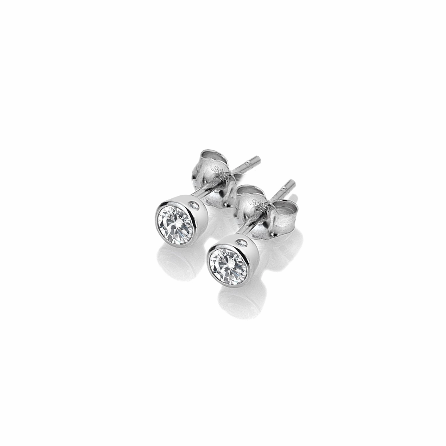 Hot Diamonds Tender Sterling Silver White Topaz Stud Earrings