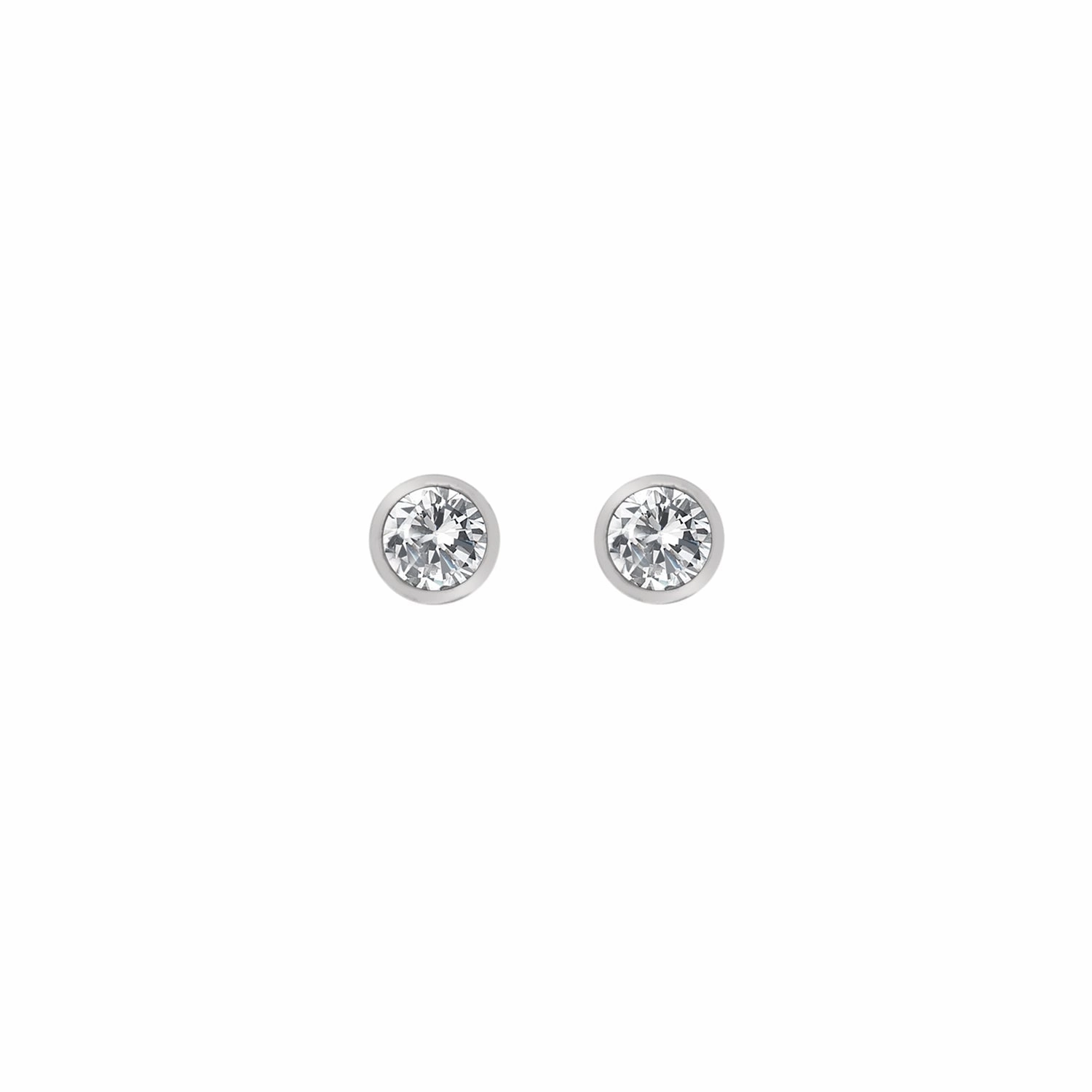 Hot Diamonds Tender Sterling Silver White Topaz Stud Earrings