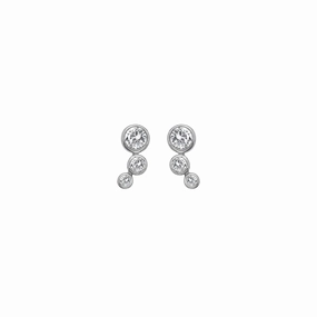 Hot Diamonds Tender Sterling Silver White Topaz Stud Earrings