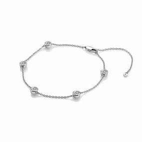 Hot Diamonds Tender White Topaz Intermittent Bracelet