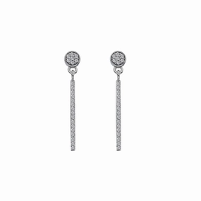 Hot Diamonds Tranquility 9ct White Gold Earrings