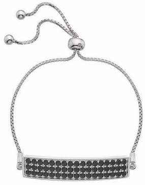 Hot Diamonds Trend Sterling Silver Black Cubic Zirconia Bracelet