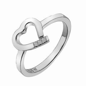 Hot Diamonds Warm Sterling Silver Heart Ring
