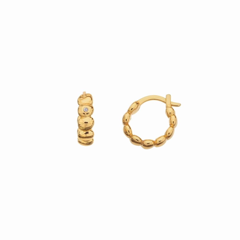 Hot Diamonds x Jac Jossa Beach Gold Plated Sterling Silver Earrings