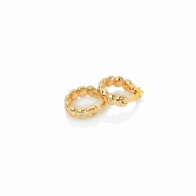 Hot Diamonds x Jac Jossa Beach Gold Plated Sterling Silver Earrings