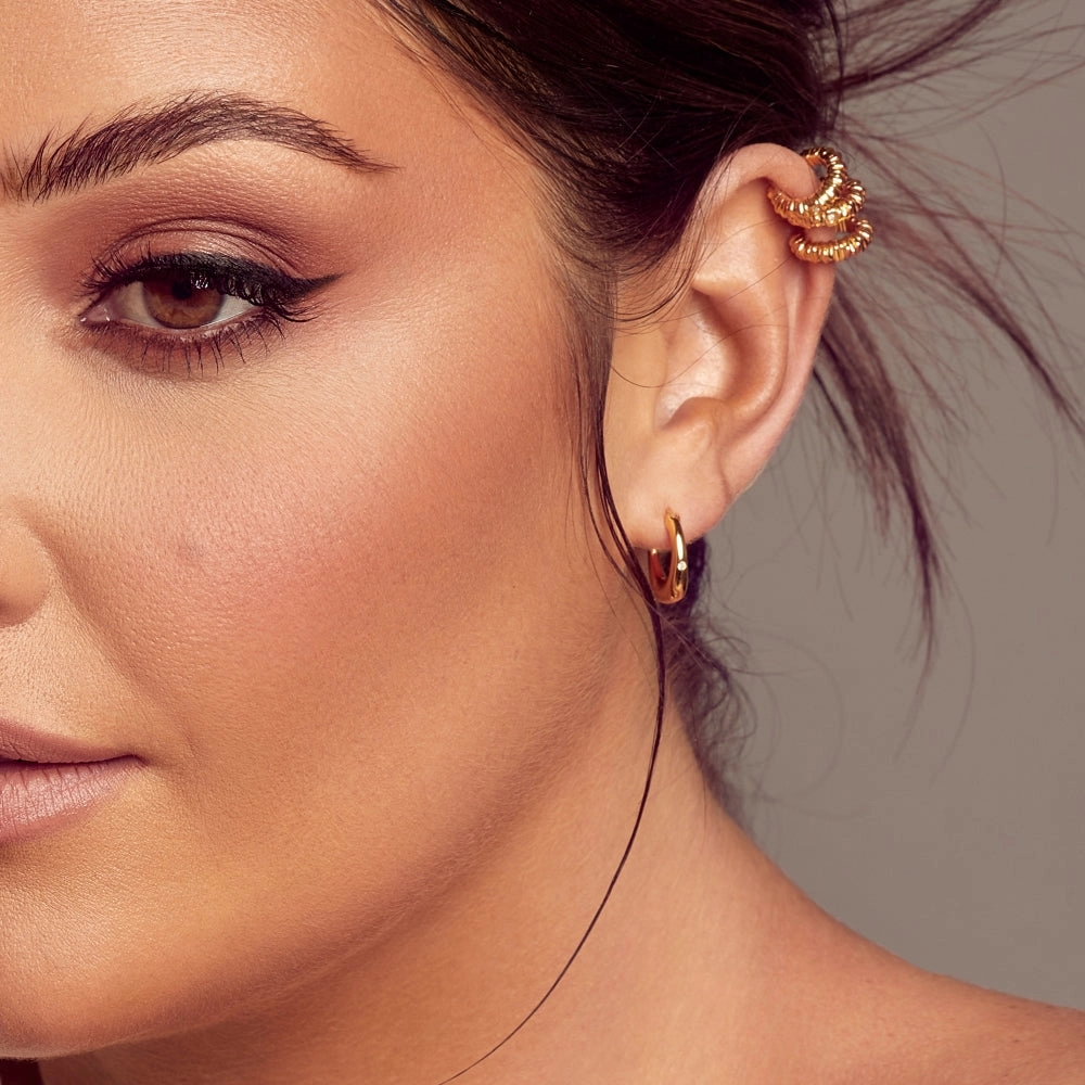 Hot Diamonds x Jac Jossa Believe Gold Plated Sterling Silver Ear Cuff