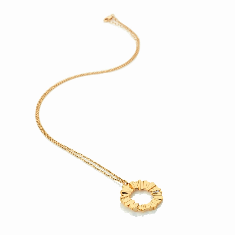 Hot Diamonds x Jac Jossa Believe Gold Plated Sterling Silver Pendant