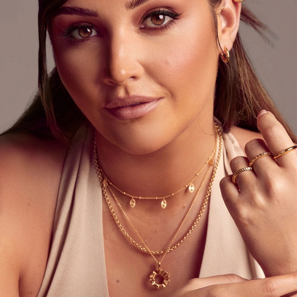 Hot Diamonds x Jac Jossa Believe Gold Plated Sterling Silver Small Pendant